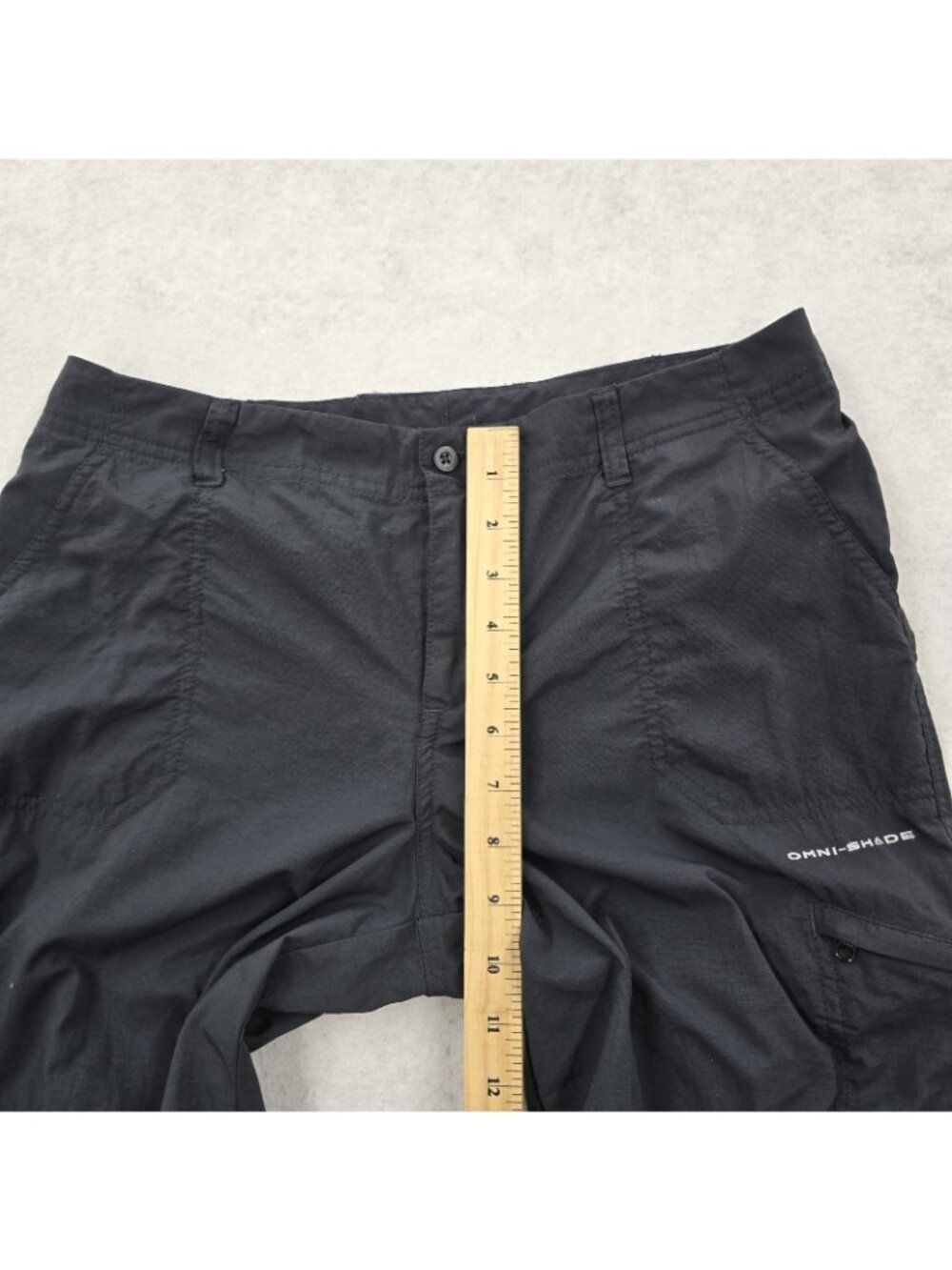 Columbia PFG Nylon Omni-Shade Convertible Pants Womens Size 8 Outdoor Black READ - Picture 6 of 10